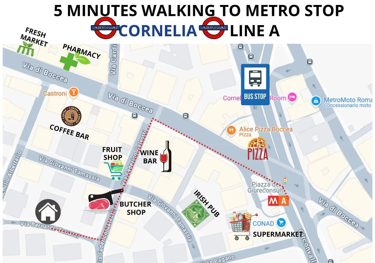 Casa Sofia, A 4 Fermate Metro Dal Vaticano Rome